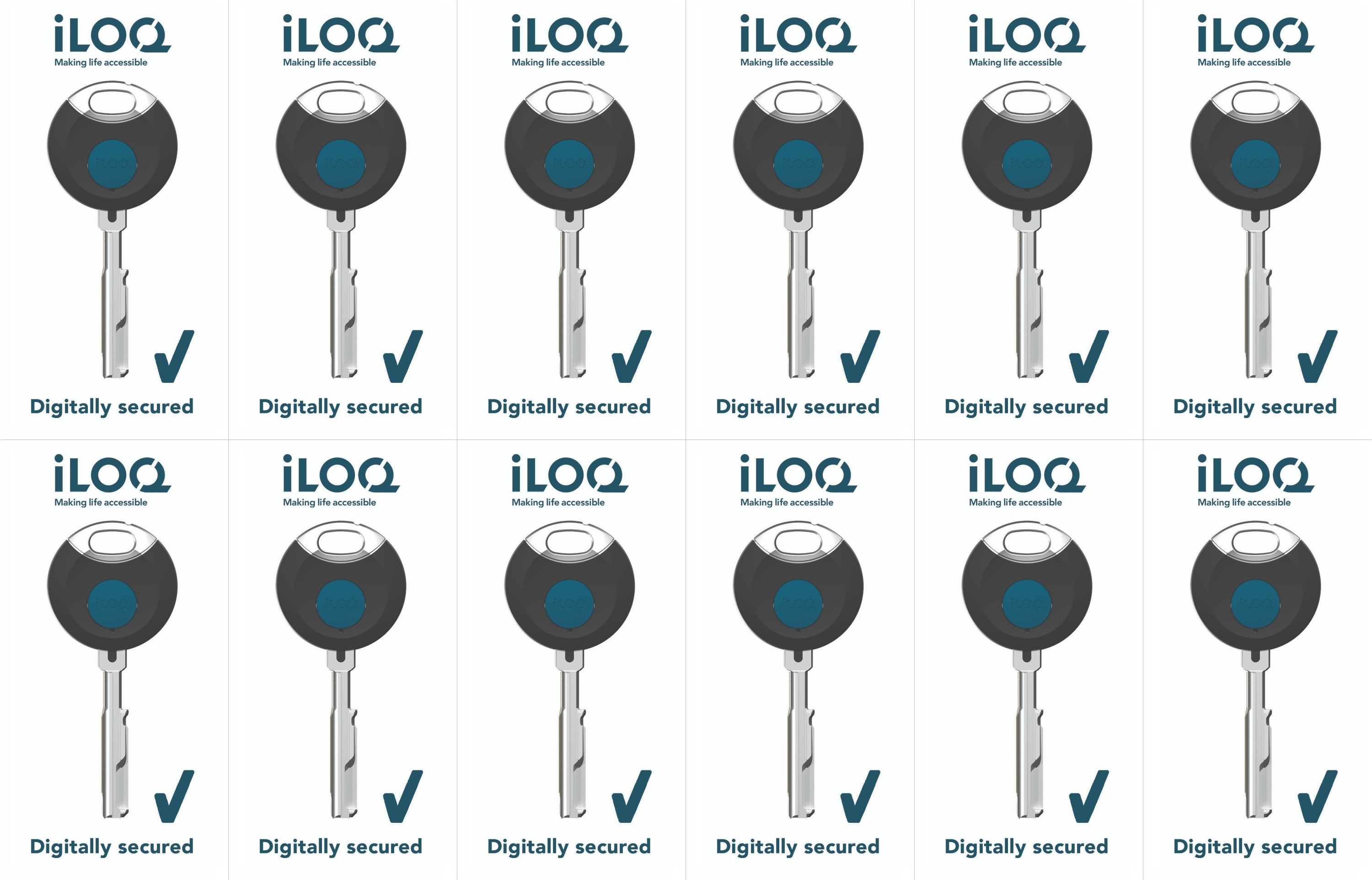 iLOQ Dør sticker K5S